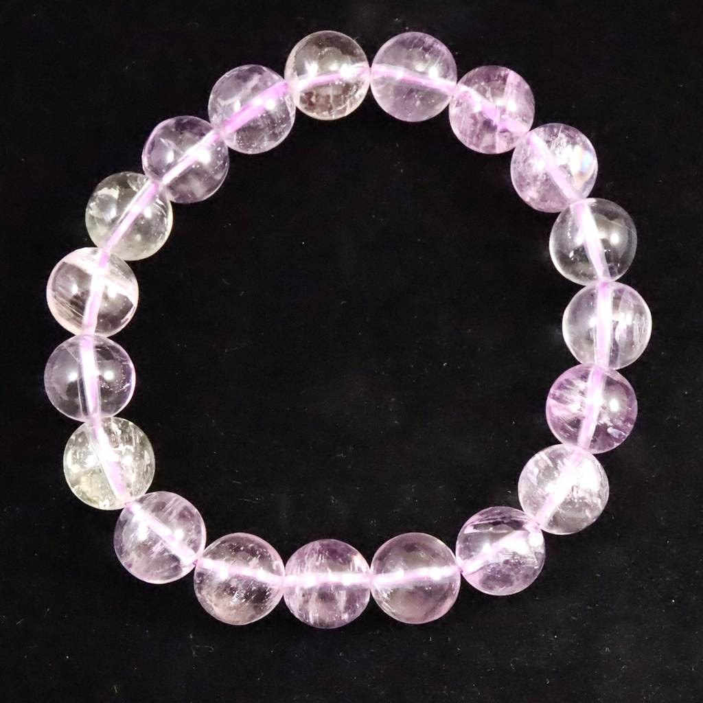 クンツァイト ３Aグレード 10.5mmブレスレット 36.9ｇ　 #60410