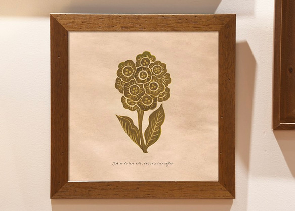 《北欧の花》インテリアポスター/絵画 25×25mm ※色紙サイズ (A4・A3に変更可) 1枚目の画像