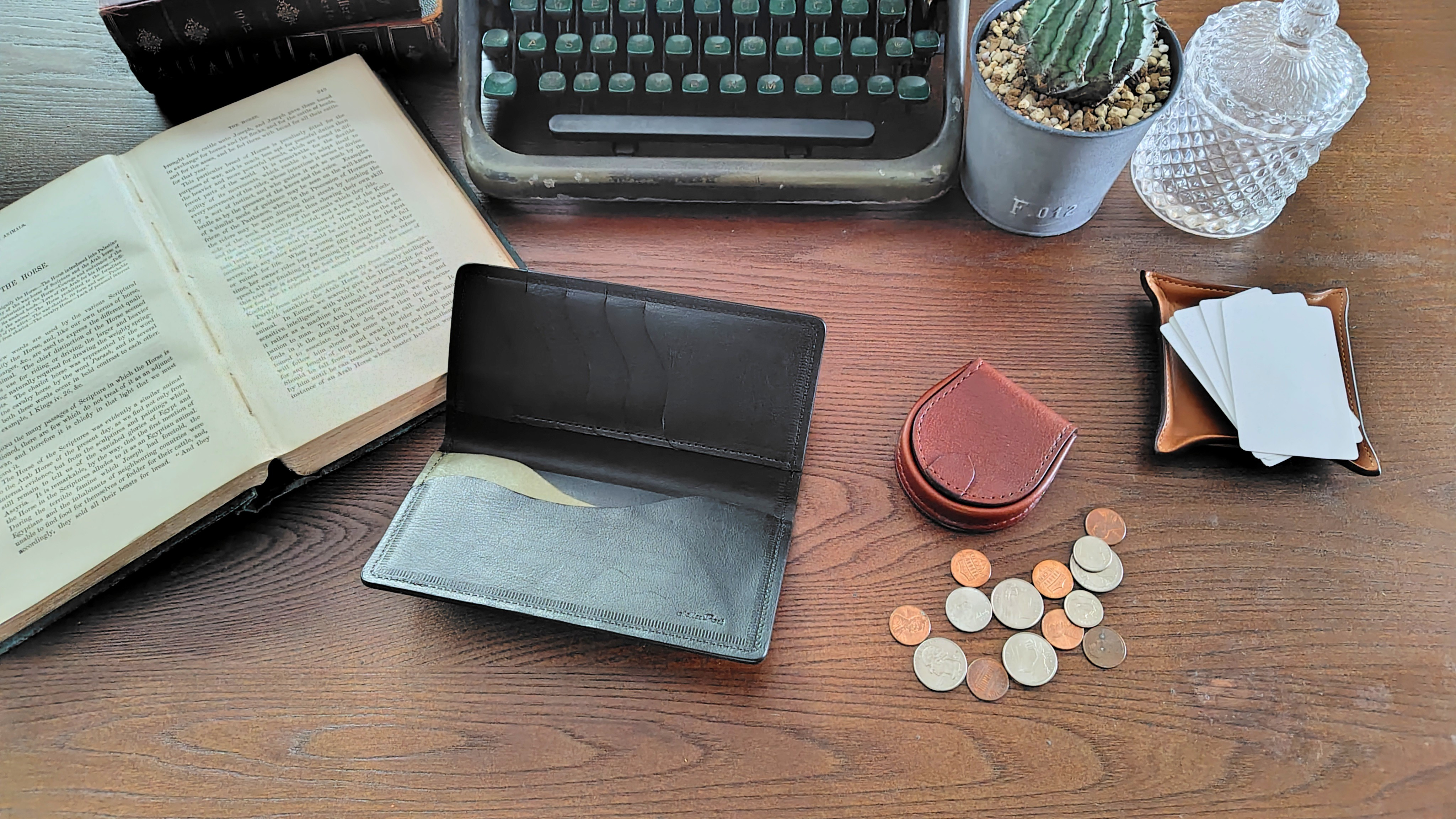 【スリム長財布と馬蹄型コインケースのペアセット】長財布◆スリムタイプ◆コインケース◆駒合わせ縫い◆小銭入れ◆本革◆贈り物