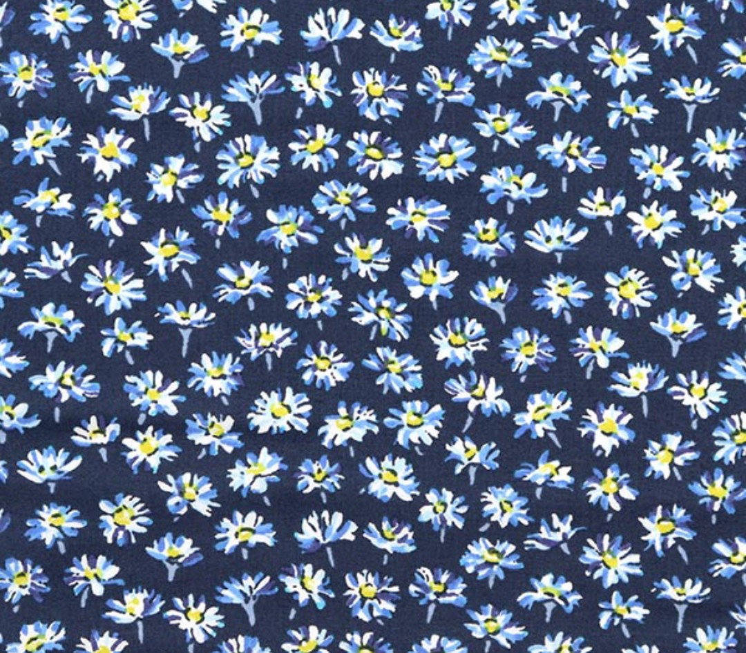 リバティ☆  LIBERTY　ベリス　ネイビー系 ヨークブラウスSＭL(羽ブラウスも可)