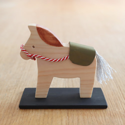 森のかけらマグネットフック（ウォールナット×真鍮）2個セット 木製