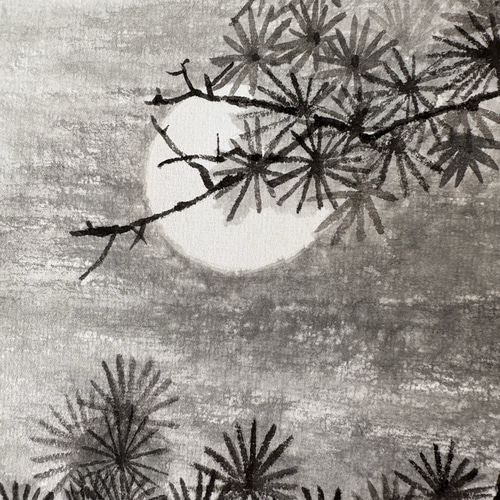 虎嘯風生 力 勇気 守護 月 絵画 水墨画 掛け軸 絵画 こたつ 通販