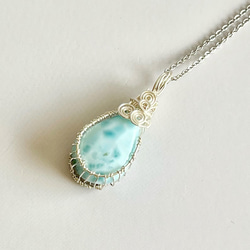 神秘の輝き～ ラブラドライト 14kgfペンダントトップ（ワイヤー