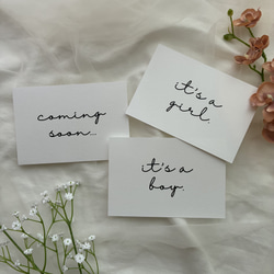 ˗ˋˏ マタニティフォトに ˎˊ˗ 撮影用カード 8枚set 7枚目の画像