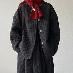 秋冬新作　ハーフコート　ゆったり　綿混　オシャレめ　通勤コート　丸首ジャケット　ラグランスリーブ　　スプリングコート　 10枚目の画像