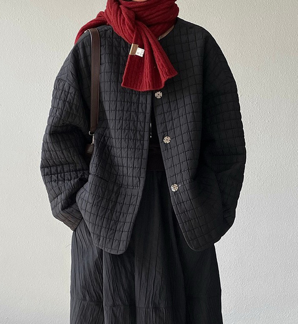 秋冬新作　ハーフコート　ゆったり　綿混　オシャレめ　通勤コート　丸首ジャケット　ラグランスリーブ　　スプリングコート　 10枚目の画像