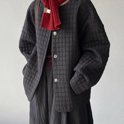 秋冬新作　ハーフコート　ゆったり　綿混　オシャレめ　通勤コート　丸首ジャケット　ラグランスリーブ　　スプリングコート　 9枚目の画像