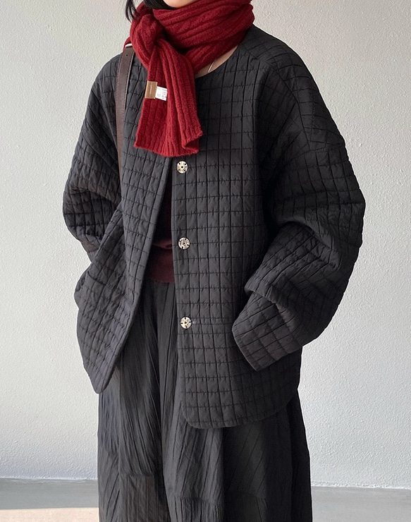 秋冬新作　ハーフコート　ゆったり　綿混　オシャレめ　通勤コート　丸首ジャケット　ラグランスリーブ　　スプリングコート　 9枚目の画像