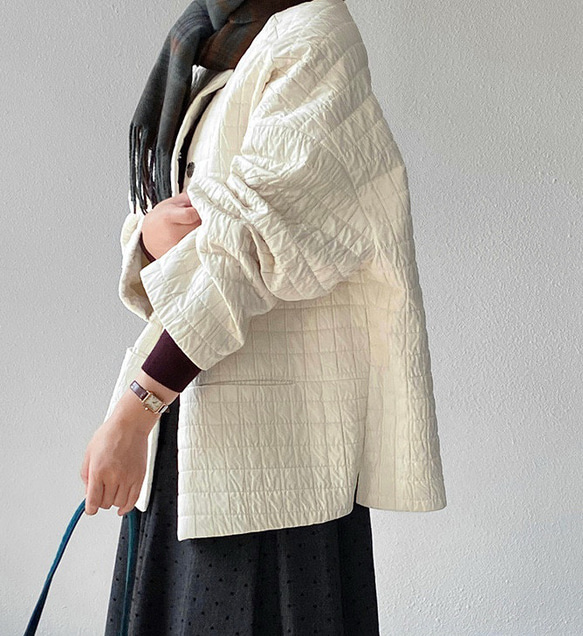 秋冬新作　ハーフコート　ゆったり　綿混　オシャレめ　通勤コート　丸首ジャケット　ラグランスリーブ　　スプリングコート　 5枚目の画像