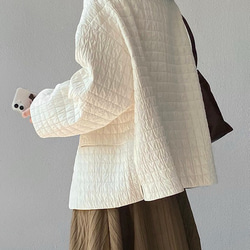 秋冬新作　ハーフコート　ゆったり　綿混　オシャレめ　通勤コート　丸首ジャケット　ラグランスリーブ　　スプリングコート　 4枚目の画像