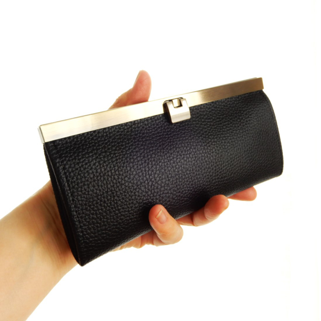 【メンズ】コンパクト&スリムな薄型長財布（ブラック）