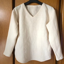 ヘンプVネックプルオーバー追加品 1枚目の画像