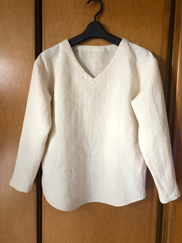 ヘンプVネックプルオーバー追加品 1枚目の画像