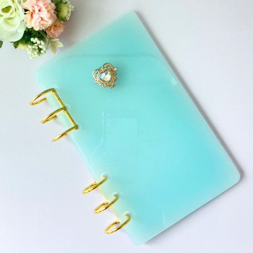 選べる2色】A6 レジン 貯金バインダー 家計管理｜積立貯金・saving