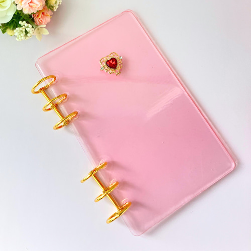 選べる2色】A6 レジン 貯金バインダー 家計管理｜積立貯金・saving