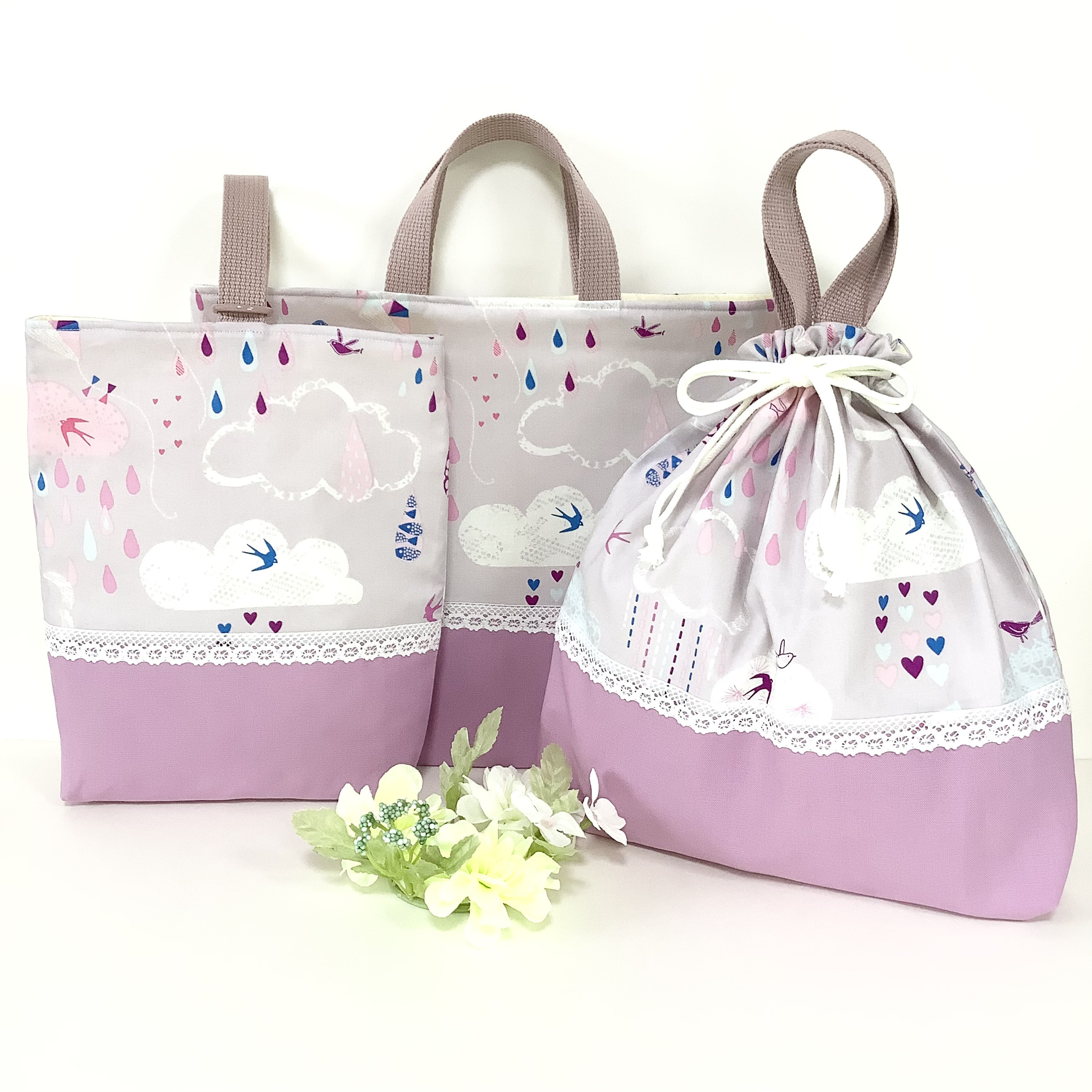♡Rain story cloud★通園通学３点セット♡～レインストーリー～デコレクションズ