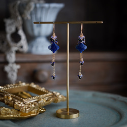 【数量限定】デュモルチェライトのピアス（イヤリング） 2枚目の画像