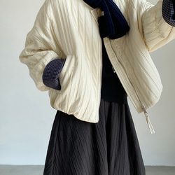 秋冬新作　ハーフコート　ゆったり　中綿ジャケット　オシャレめ　通勤コート　ジャケット　　上着　ショートコート 1枚目の画像