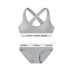 Calvin Klein カルバンクライン ブラ&ショーツ / 上下セット 灰色　Mサイズ 2枚目の画像