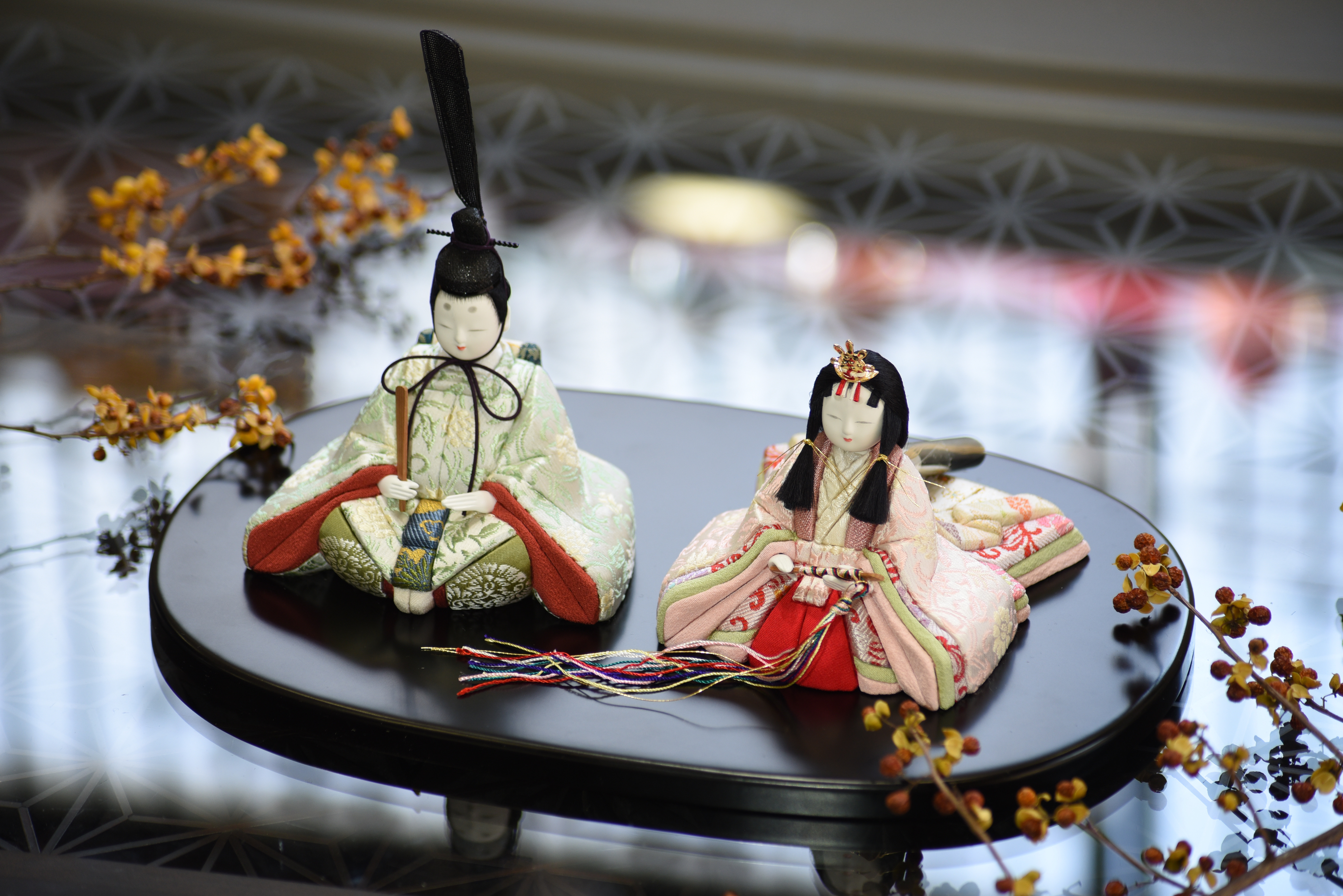 雛人形【平安雛】　新作　小判台飾り