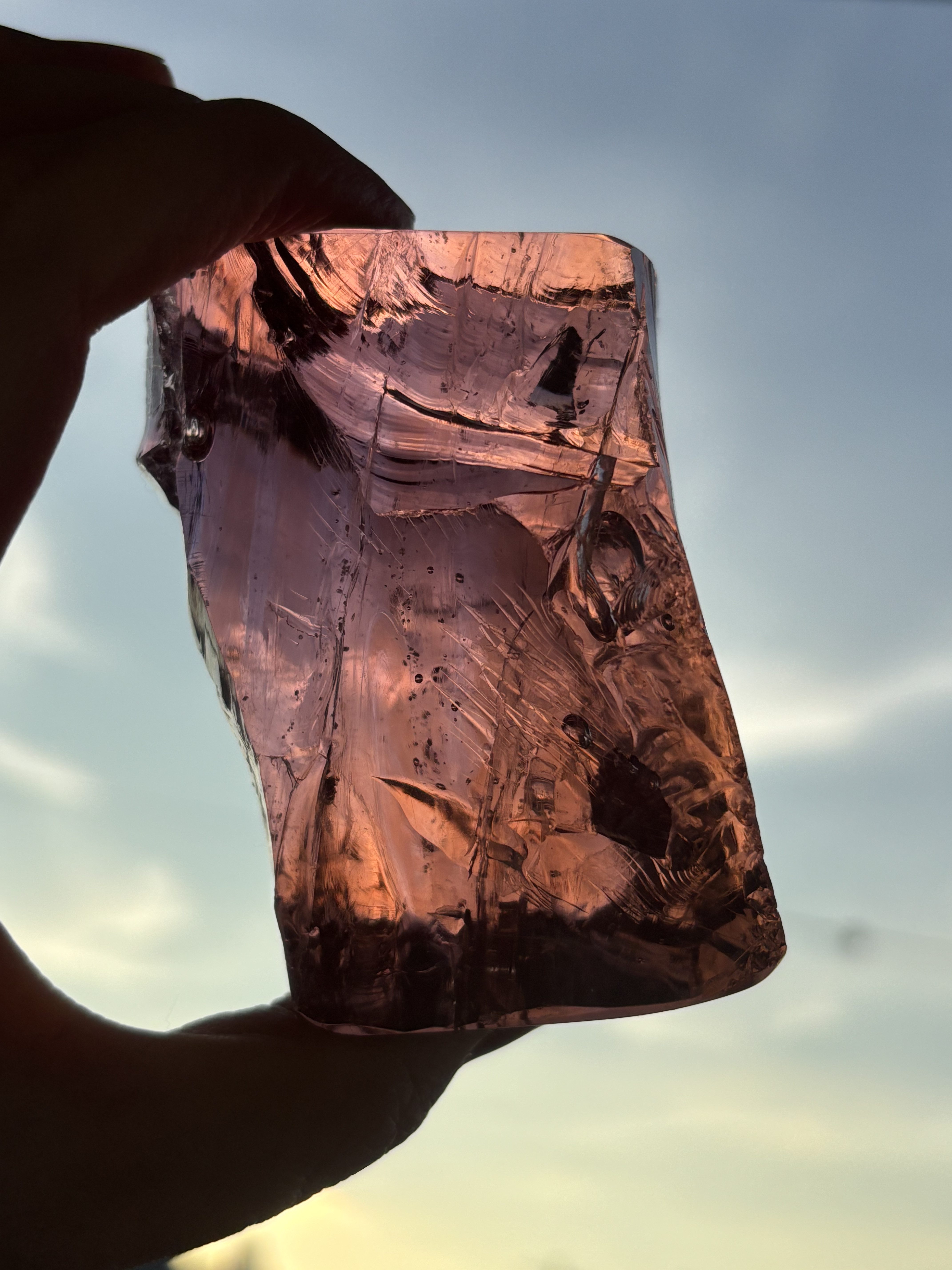 希少】 シエラネバダ産 アンダラクリスタル ロゼ その他置物 Robin