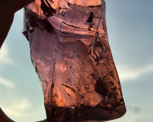 希少】 シエラネバダ産 アンダラクリスタル ロゼ その他置物 Robin