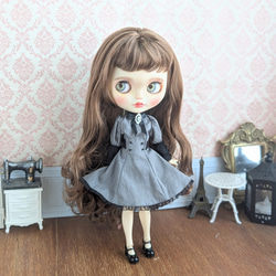 106※ブライスアウトフィット※1/6ドール※冬服※青のあったか