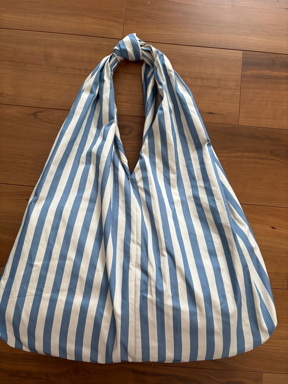 ワンハンドルトートバッグ　シワになりにくいエコバッグ　大容量 2枚目の画像