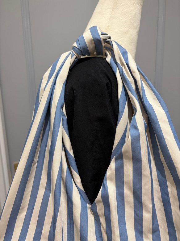 ワンハンドルトートバッグ　シワになりにくいエコバッグ　大容量 4枚目の画像