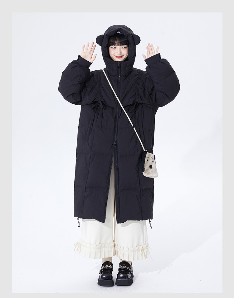 冬の高級感のある保温コート