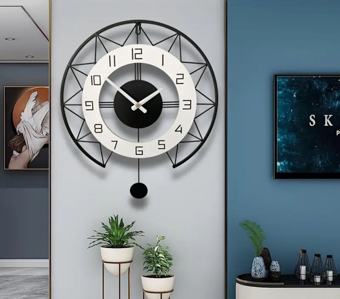 掛け時計 壁掛け時計 高級 大型 壁掛け 振り子 アンティーク おしゃれ インテリア 見やすい 静音 レトロ 北欧 8,436円