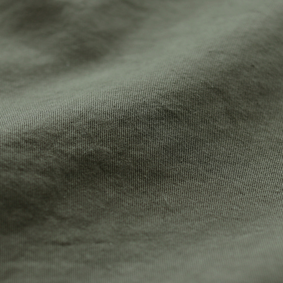 ロングシーズン使えて、キチンと見え✦ 東炊きコットンツイル ストレートロングスカート（オリーブ）SK14 12枚目の画像