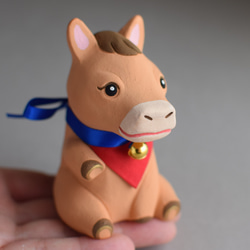 招き馬　福招き馬之介（ふくまねき・うまのすけ）【栗毛】【受注制作１１月末発送予定】 2枚目の画像