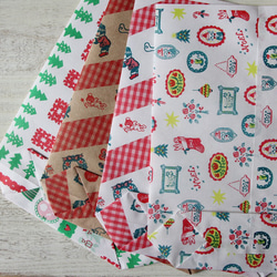 クリスマス用マチ付きラッピング袋　大きめ♪ 4枚入り 2枚目の画像