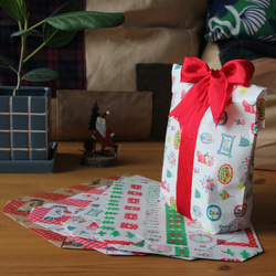 クリスマス用マチ付きラッピング袋　大きめ♪ 4枚入り 3枚目の画像