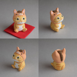 ２０２６干支　午（うま）年帽子をかぶった猫【受注制作１１月末発送予定】 4枚目の画像