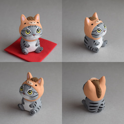 ２０２６干支　午（うま）年帽子をかぶった猫【受注制作１１月末発送予定】 6枚目の画像