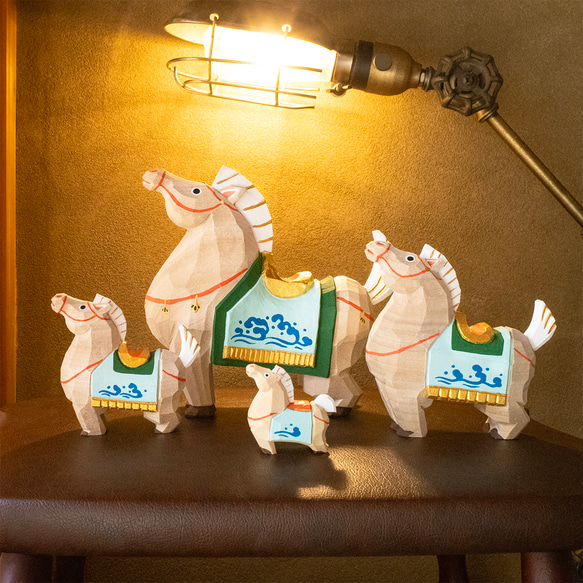 2026年☆1月中旬以降☆発送】干支 午 馬 奈良一刀彫 畑村龍哉 正月飾り