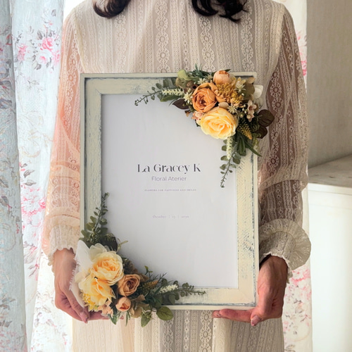 アーティシャルフラワーウェルカムボード ウォールアート アーティシャルフラワーウェルカムボード ウォールアート アーティ