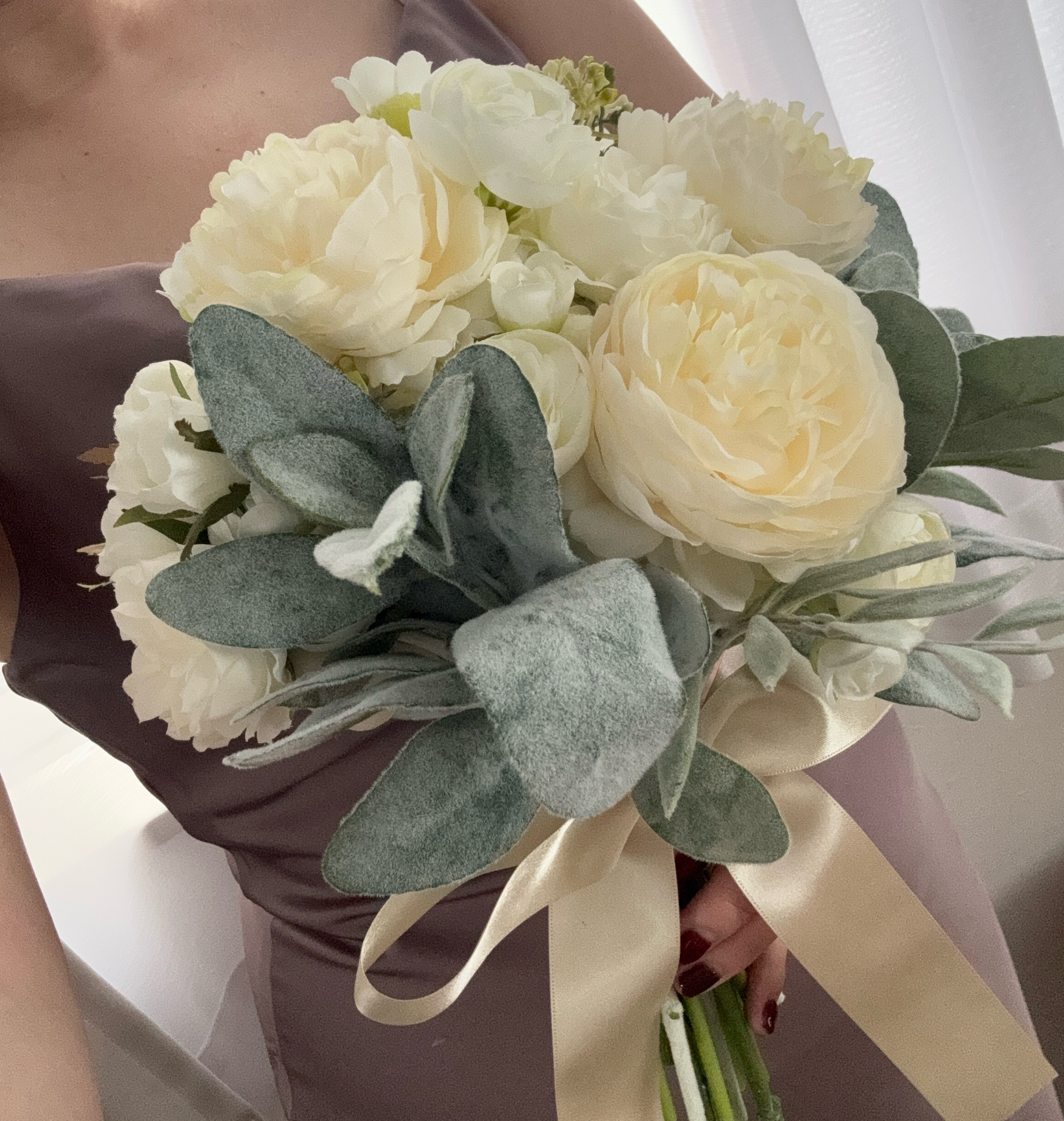 【秋婚・sale価格】ふんわりホワイトローズのラウンドブーケ｜挙式 ・披露宴・前撮り・後撮り・撮影・二次会・パーティー