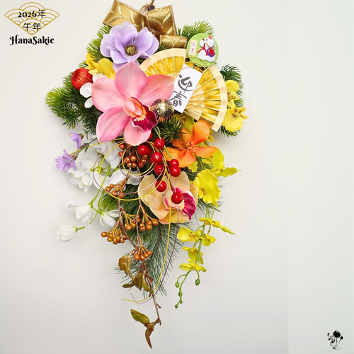 専用＊迎春2026　キングプロテア　スワッグ型正月飾り(ドライ) 専用＊迎春2026 キングプロテア スワッグ型正月飾り(ドライ) - メルカリ