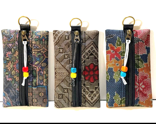 【ハンドメイド】 大島紬 着物リメイク　ハンド バッグ2点セット #667 ハンドメイド】 大島紬 着物リメイク ハンド バッグ2点セット 和装