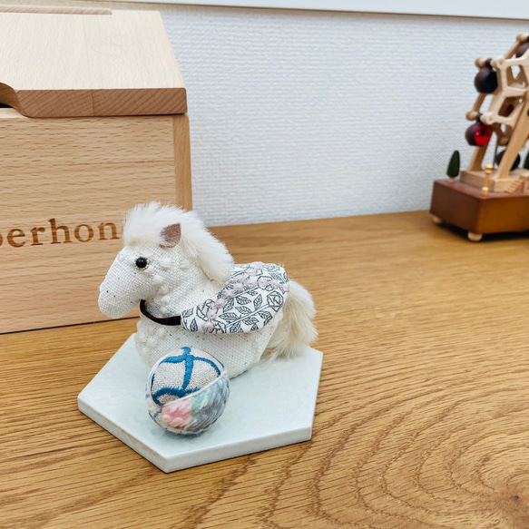 ◌季節限定◌⚮̈ミナペルホネン ハンドメイド⚮̈ 干支のお飾り(午)置物