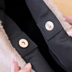 【ふわふわ もこもこ】 ファーバッグ 2way ななめがけ ショルダーバッグ トートバッグ 冬 バッグ 304-23 7枚目の画像