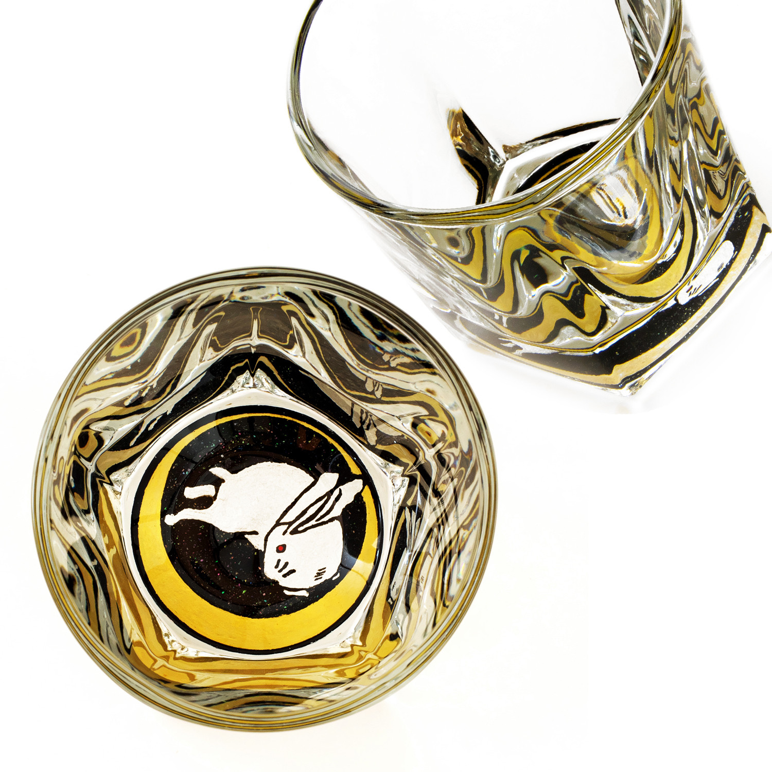 月兎のウィスキーグラス