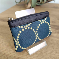 ミナペルホネン/quartet カルテット ブルー手提げトートトーストサイズ