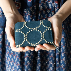 ラスト2点！再販決定！ミナペルホネン 財布 タンバリン グリーン