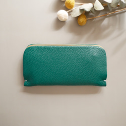 新色➖小振りな長財布「スナップウォレット・LONG」 アボカド 1枚目の画像