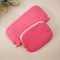 新色➖小振りな長財布「スナップウォレット・LONG」 フーシャピンク 6枚目の画像