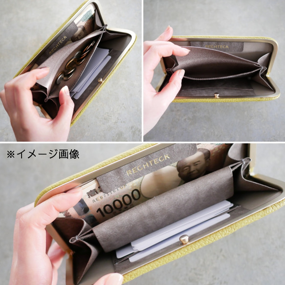 新色➖小振りな長財布「スナップウォレット・LONG」 フーシャピンク 8枚目の画像